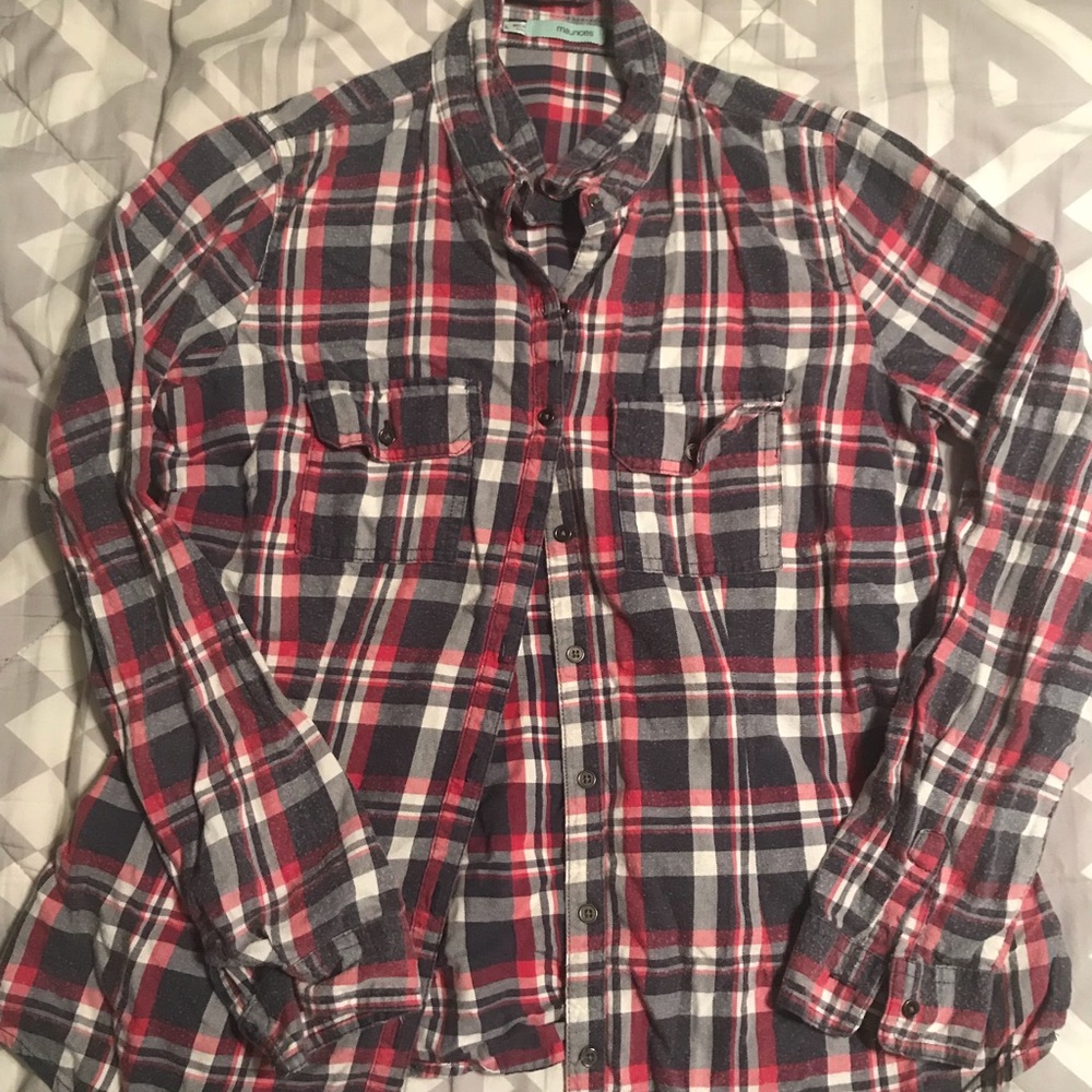 Pink and blue Maurices flannel